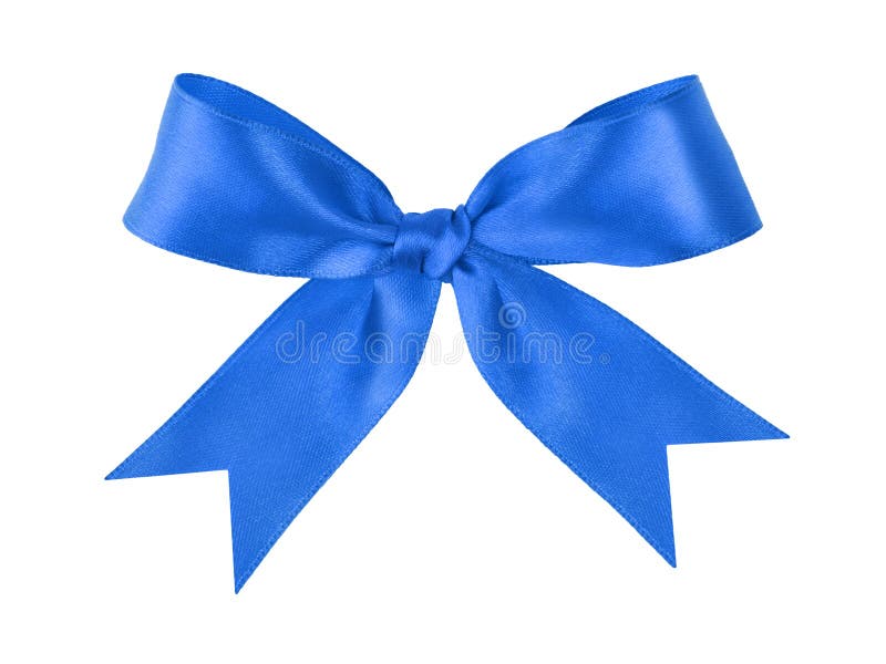 Bow, made of blue silk ribbon Stock Photo by ©Valentyn_Volkov 3649136