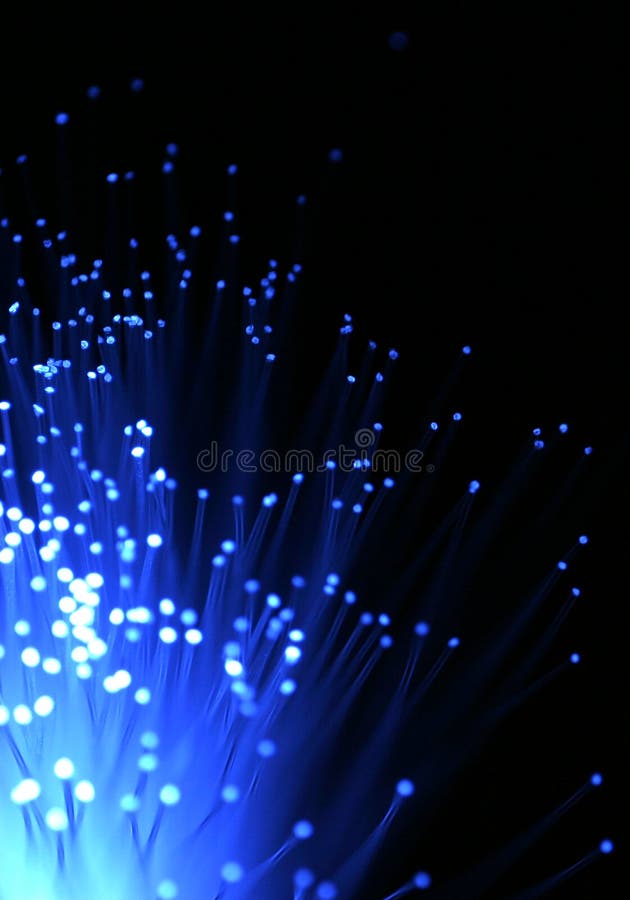 Blue Fiber Optic Cable stock photo. Image of 984958