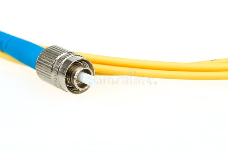 Blue Fiber Optic SC Connector And FC Type Connector Stock Photo Image