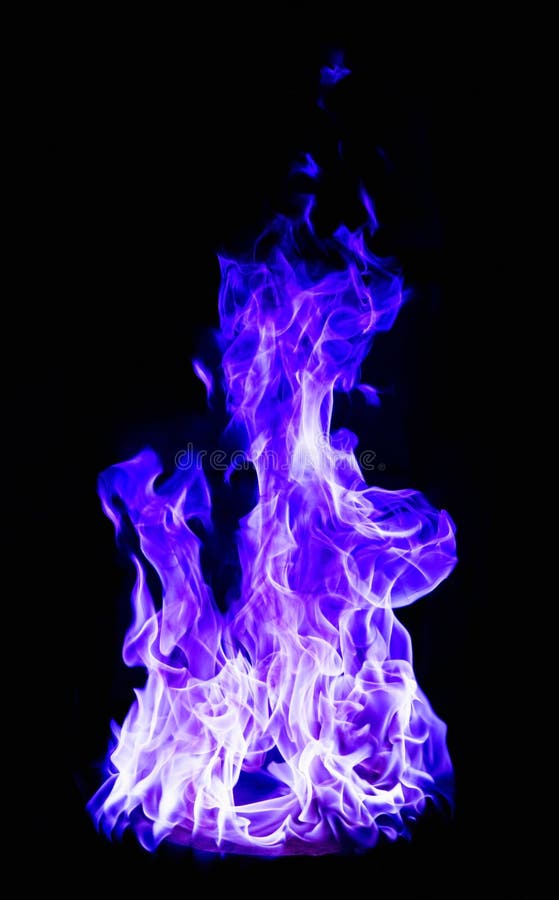 Blue Fire On Black Background Stock Image Image 31299871