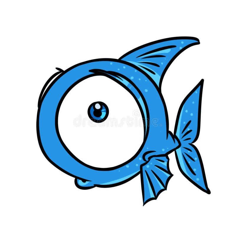 Blue Fish Big Eye Cartoon Illustration Stock Illustration - Illustration of fish, drawing: 124943400 Blue Fish Big Eye Cartoon Illustration Stock Illustration - Illustration of fish, drawing: 124943400