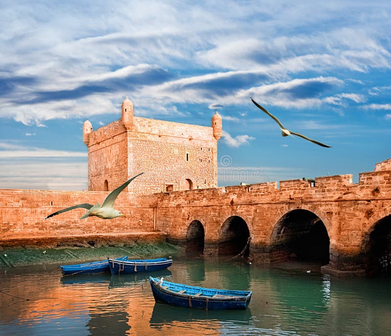 Blue fishing boats, Essaouira, Morocco