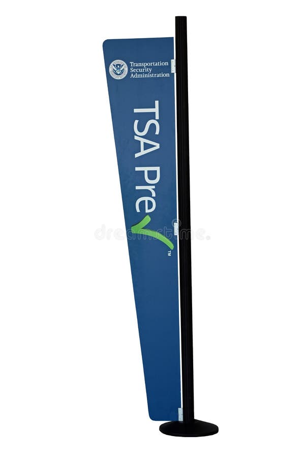 A blue banner for TSA Precheck