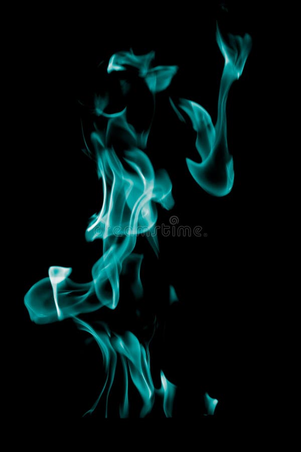 Blue Flame of Fire on a Black Background Stock Image - Image of energy,  light: 138753983