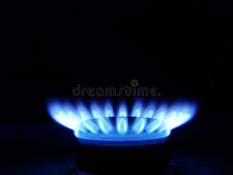 Blue flame of gas stock image. Image of illuminated, background 5477277