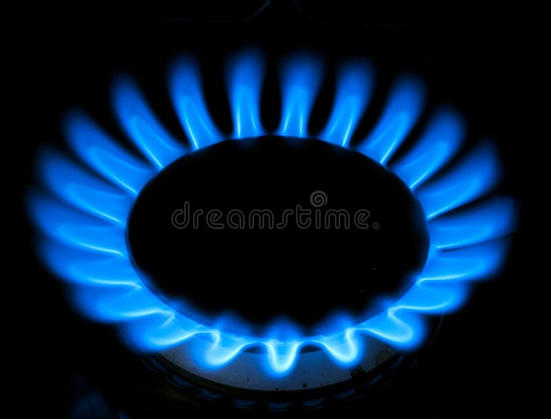 Blue Gas Stove, Propane Flame Stock Image Image of food, abstract 588887