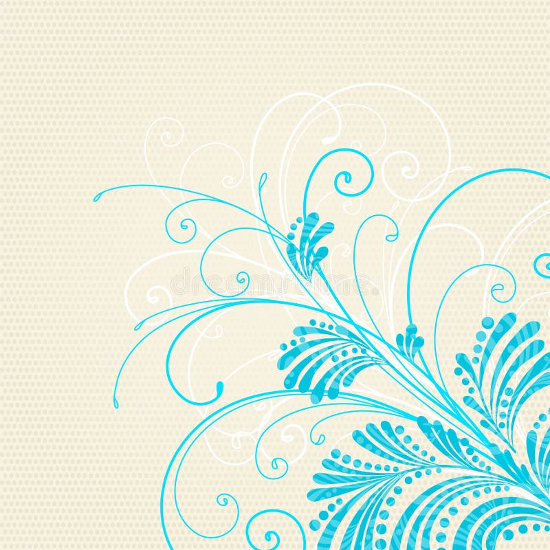 Blue floral background