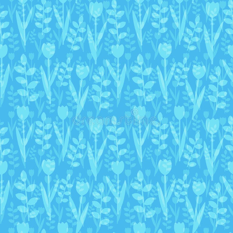 Blue floral pattern