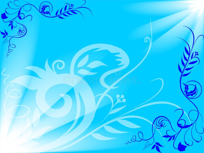 Blue Flower background