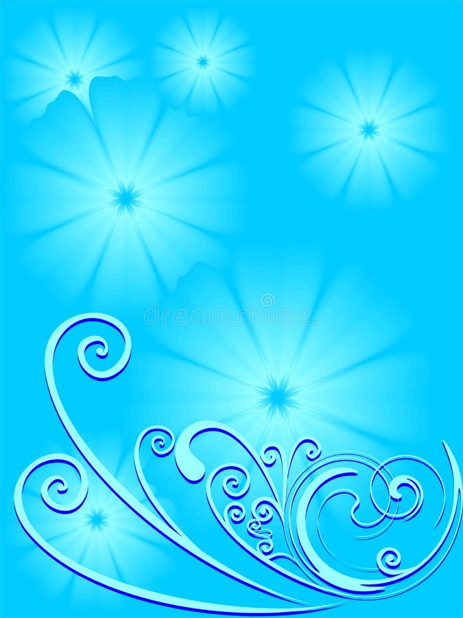 Blue flower background