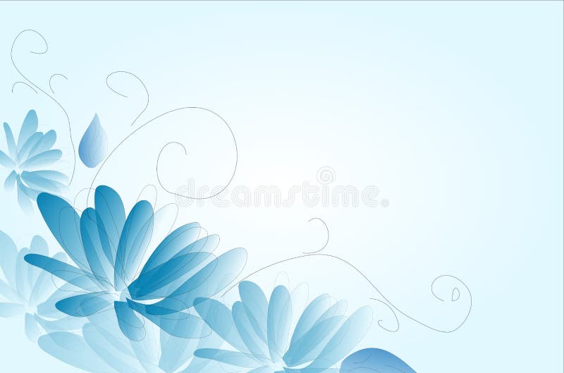 blue flowers background