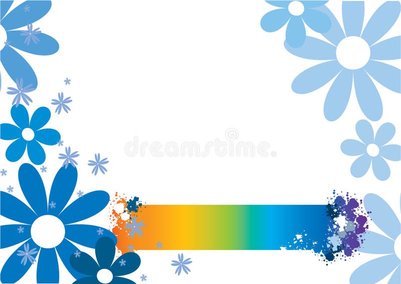 Blue flowers royalty free illustration Blue flowers royalty free illustration