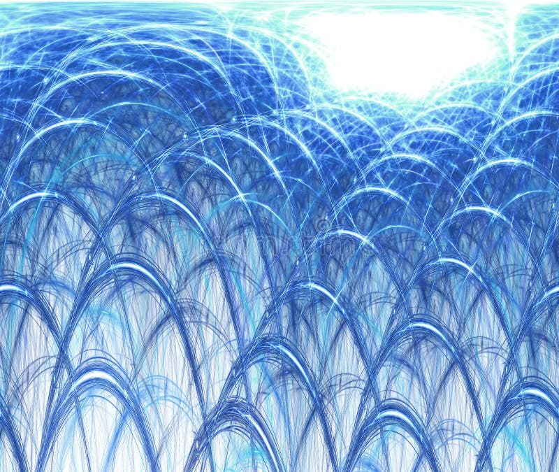 Blue fractal background