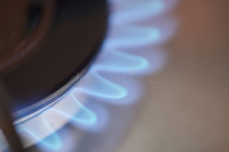Blue gas flame stock photo. Image of flammable, ecedil 174765252