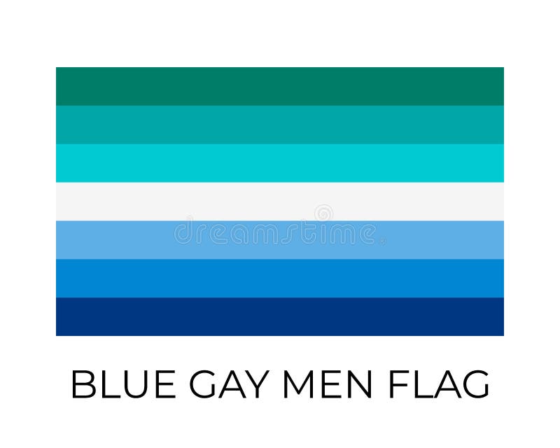 blue and black gay flag