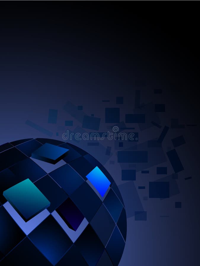 Blue geometric background 1.0