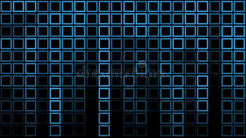 Blue geometric linear squares abstract futuristic modern motion background stock illustration