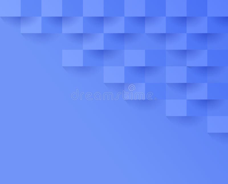 Blue geometric pattern, abstract background template. stock illustration