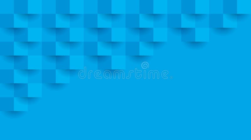 Blue geometric pattern, abstract background template. stock illustration