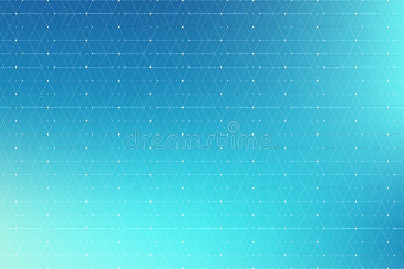 Blue geometric pattern with connected lines and dots. Graphic background connectivity. Modern stylish polygonal backdrop stock image