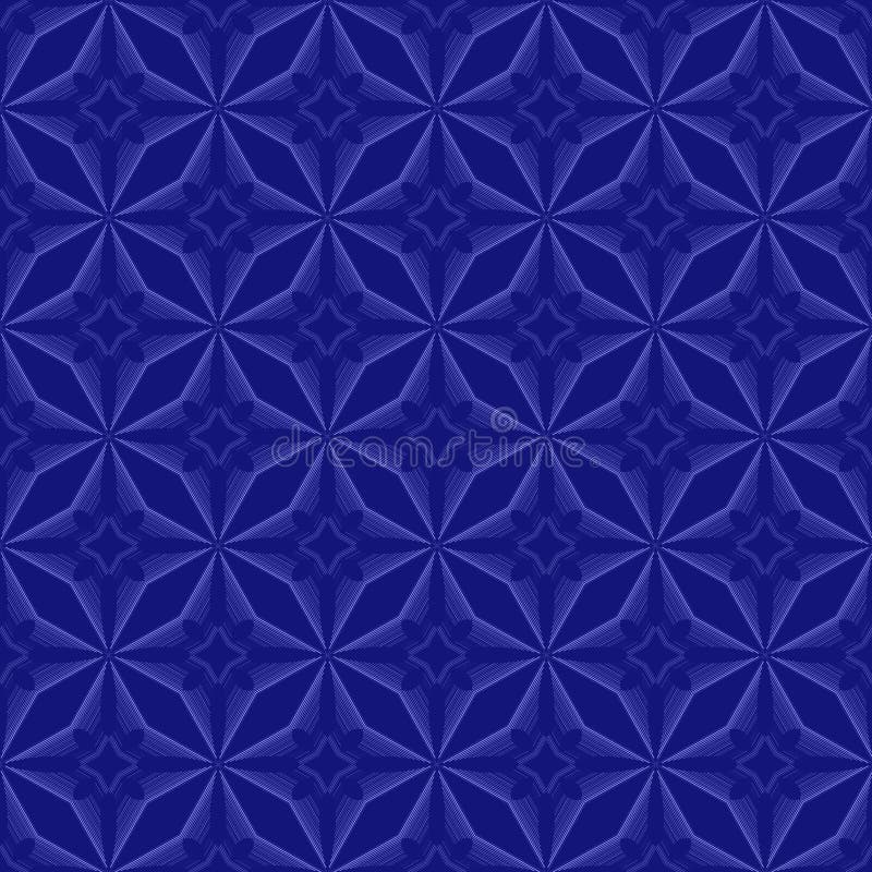 Blue geometric pattern stock vector. Illustration of decorative - 34995655