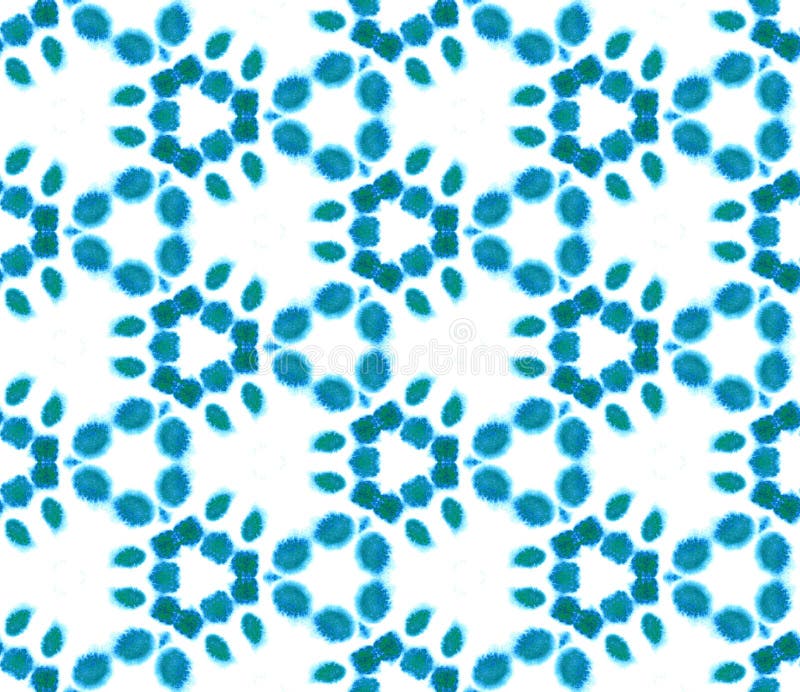 Blue Geometric Watercolor. Seamless Pattern.Surface Ornament. royalty free illustration Blue Geometric Watercolor. Seamless Pattern.Surface Ornament. royalty free illustration