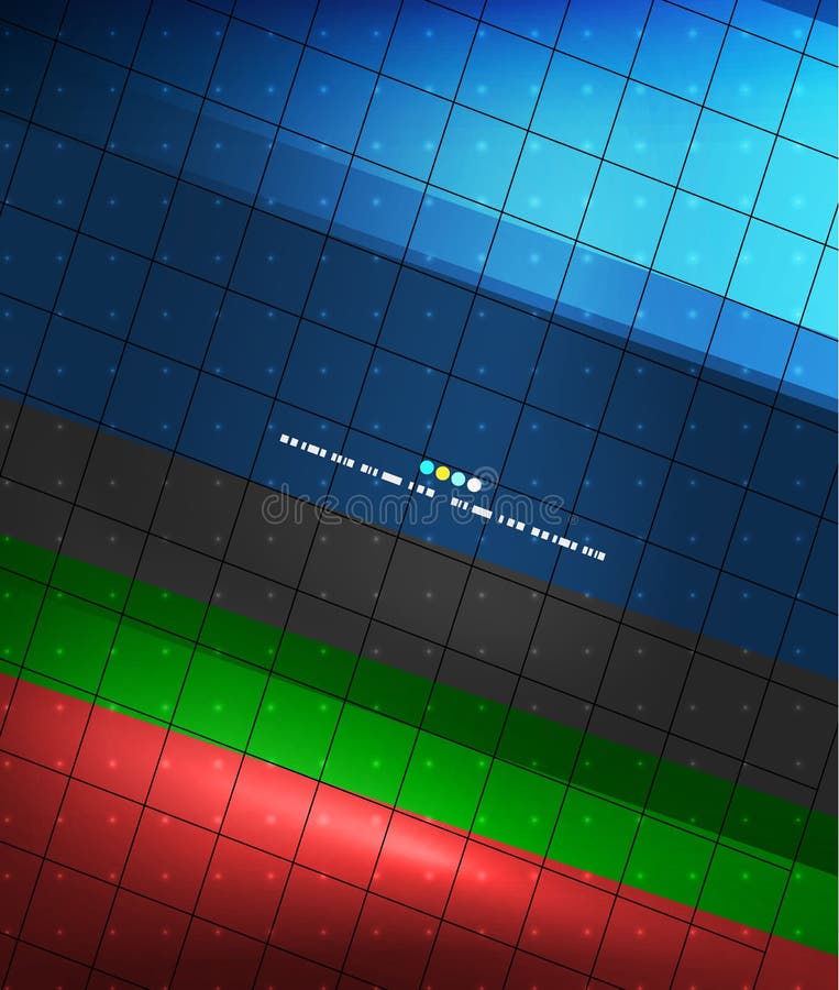 Blue Geometry Lines Background Stock Vector Illustration of card