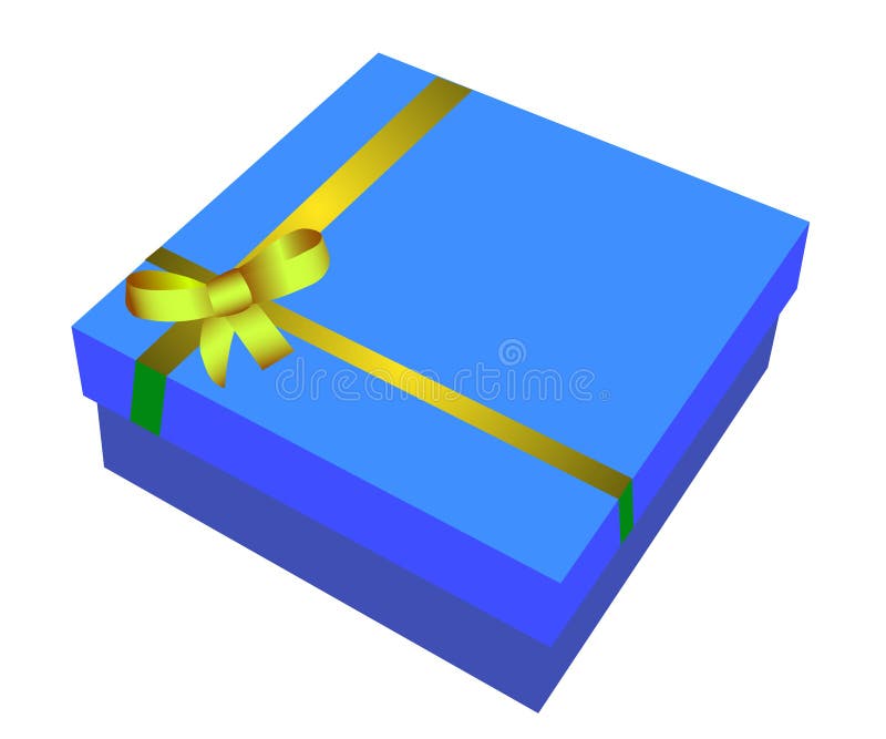 Blue gift box