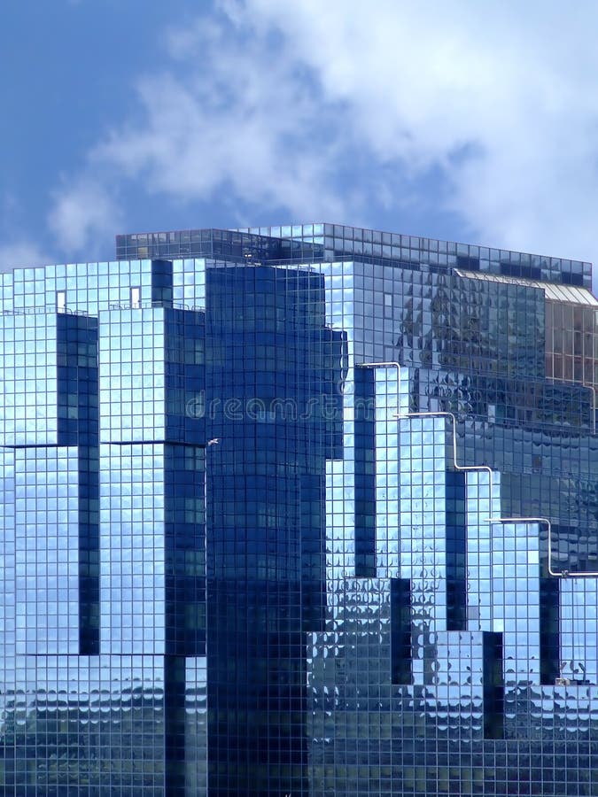 Blue glass building royalty free stock photo