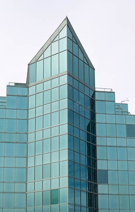 Blue Glass Building in Halifax Stock Photo Image of business