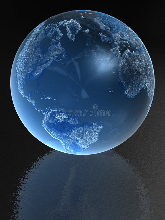Blue Glass Globe Royalty Free Stock Photography Image 4143327