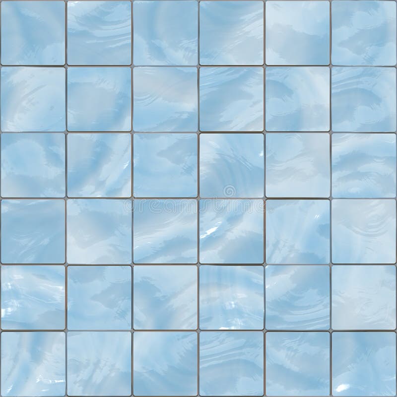 Blue Glass Tiles Seamless Texture Stock Illustration - Illustration of