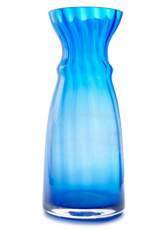 Blue glass vase stock photo. Image of pretty, blue, household 71922780