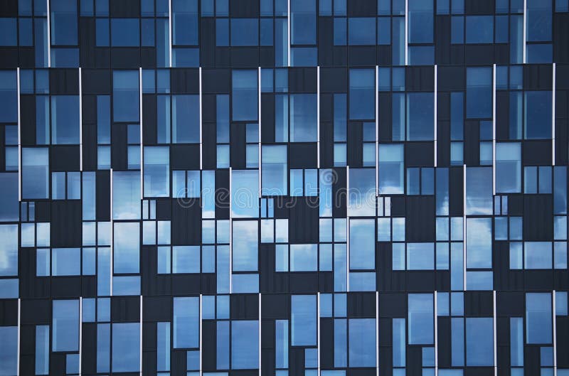 Blue glass wall stock photo. Image of design, pattern 25987472