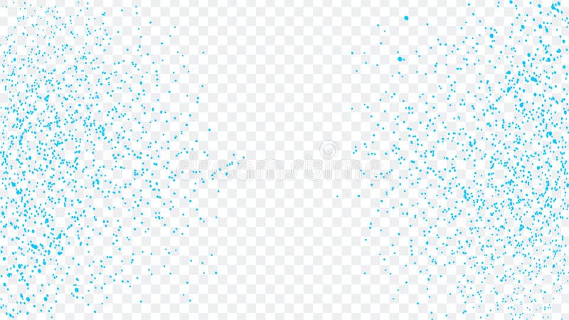 Blue glitter scattered on white background Vector Image