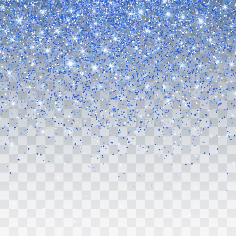 Blue Glitter Sparkle on a Transparent Background. Vibrant Background with  Twinkle Lights Stock Vector - Illustration of design, blue: 133085879