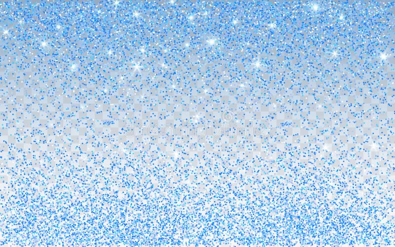 Blue Glitter Sparkle on a Transparent Background. Blue Vibrant Background  with Twinkle Lights Stock Vector - Illustration of holiday, confetti:  142608647