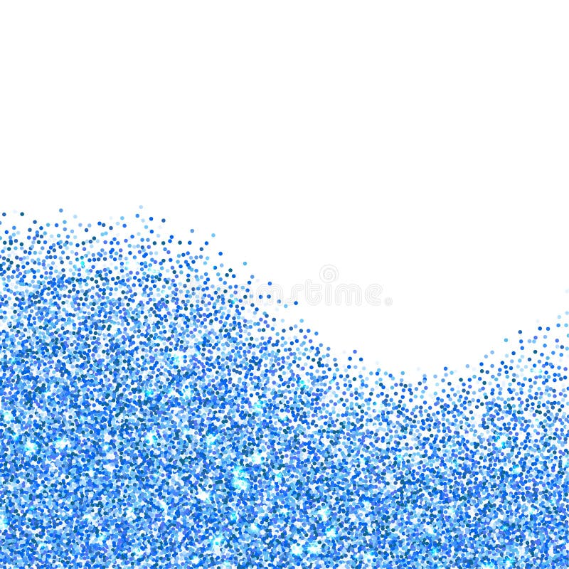 Blue Glitter Texture Border Over White Background Stock Vector -  Illustration of confetti, sequin: 145154875