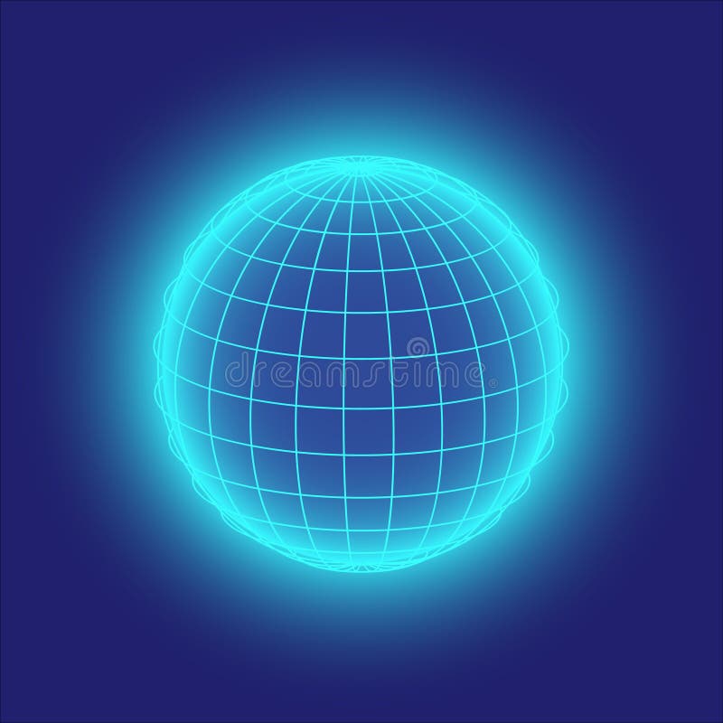 Blue globe