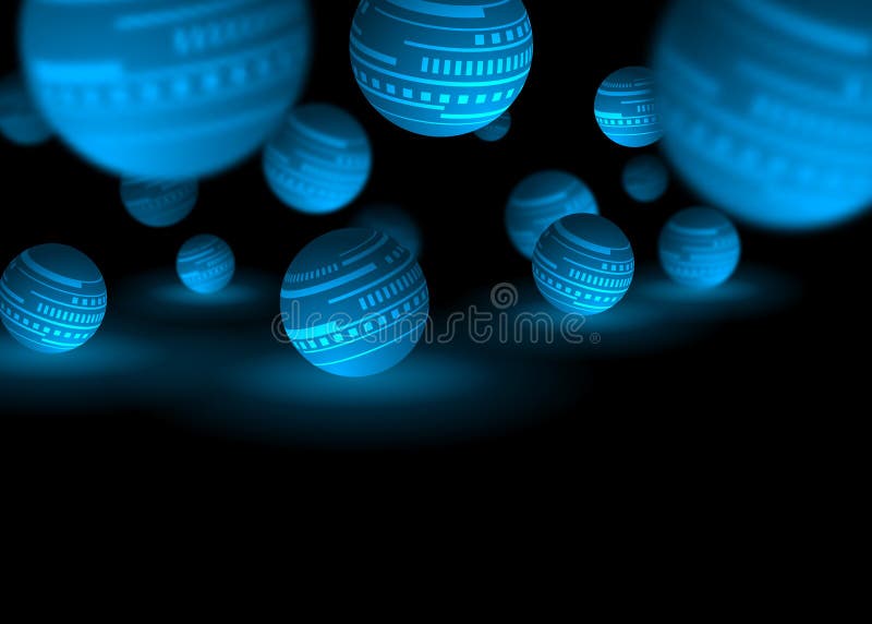 Blue globes