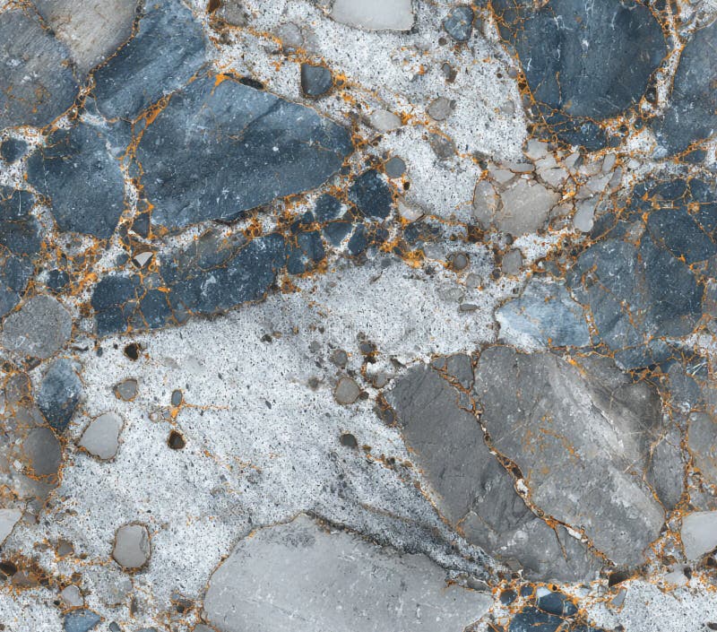 Blue and Gold Stone Texture Detailed CloseUp of Granite Surface for Design Projects royalty free illustration