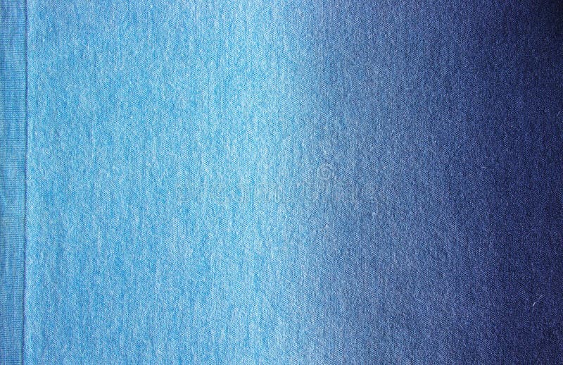 Blue Gradient Fabric Textile Background. Wool Structure Stock Image