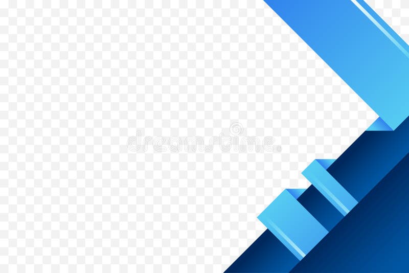Blue gradient geometric corner frame in folded style background vector illustration vector illustration