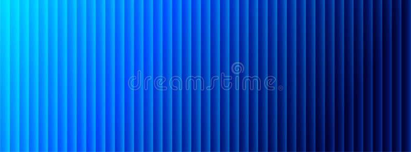 Blue gradient ribbed glass abstract background. Refracted striped creative vector long backdrop for business presentations vector illustration