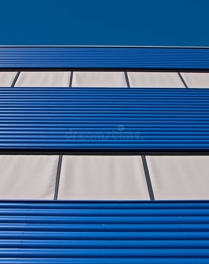 Blue and gray facade stock image. Image of sheets, wall - 12013539