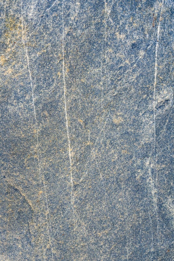 Blue Gray Stone with White Lines of Pattern and Texture As a Nature