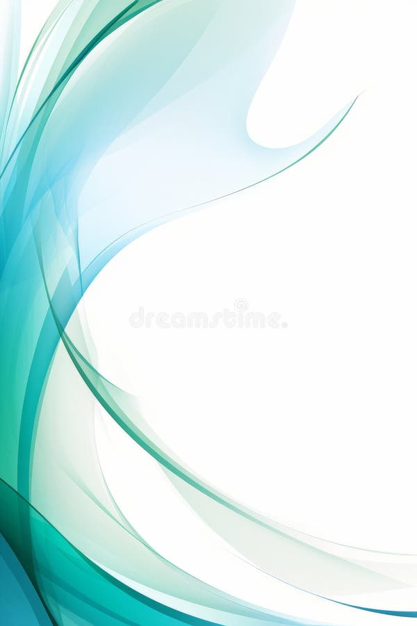 a blue and green abstract background with wavy lines generative ai