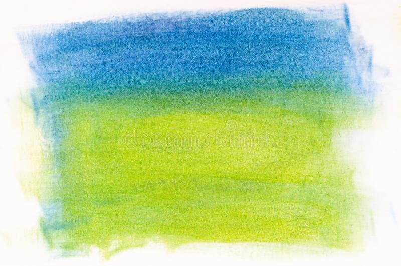 Blue and green abstract painted background