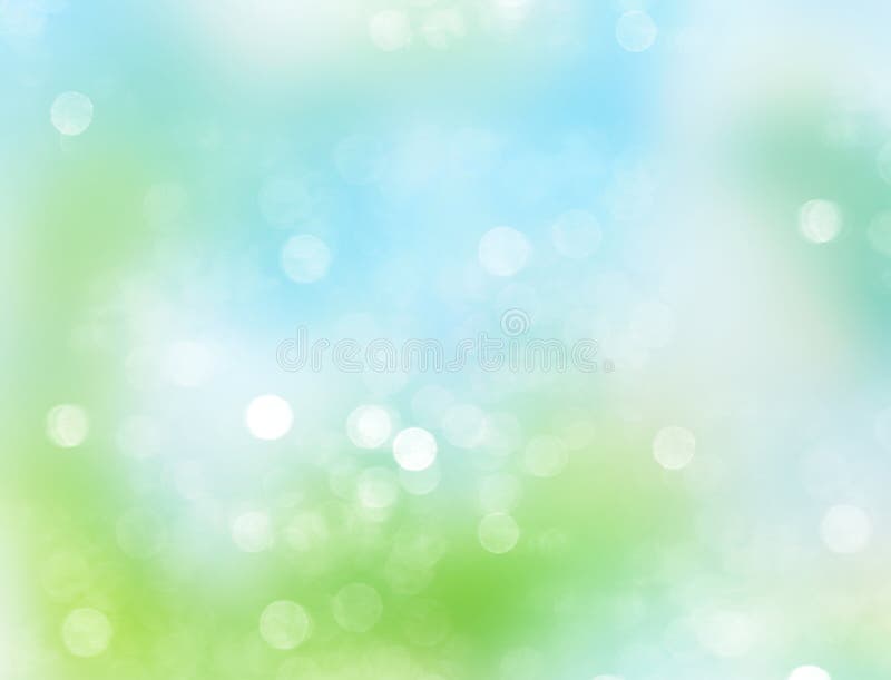 Blue green abstract spring blurred background.