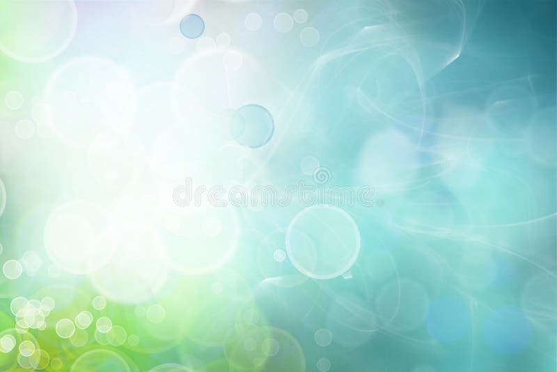 Blue green circles abstract background stock illustration